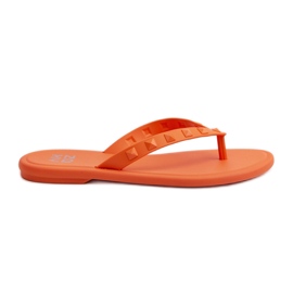 Infradito piatte flessibili da donna ZAXY JJ285254 Arancione arancia