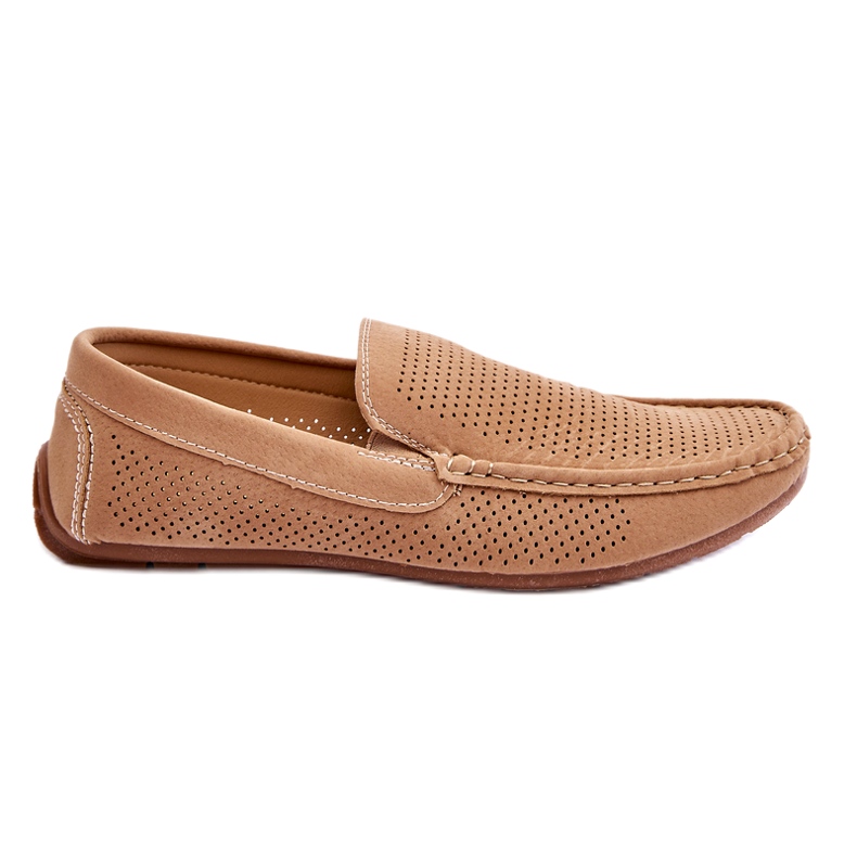 Mocassini Classici Da Uomo In Pelle Scamosciata Beige Felixo