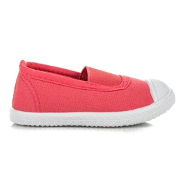 Sneakers da ragazza per un elastico multicolore rosso