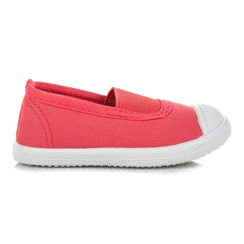 Sneakers da ragazza per un elastico multicolore rosso