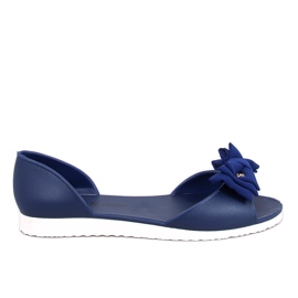Ballerine open toe di Meliski Agathe Navy blu