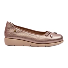 Ballerine Eleganti da Donna in Pelle Naturale Maciejka P6504-25 Oro d'oro
