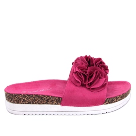 Pantofole Rizzo Fiore Pesca Fucsia rosa