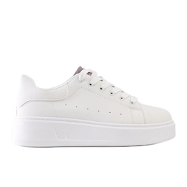 Sneakers bianche con accattivante decorazione Asmait bianco