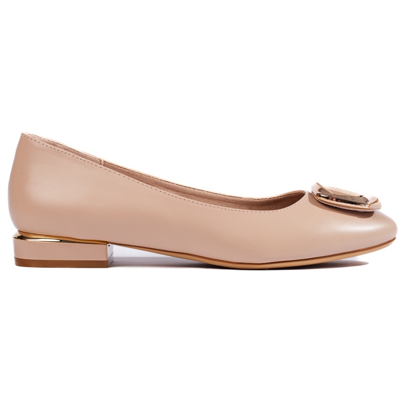 Eleganti ballerine beige da donna di Sergio Leone