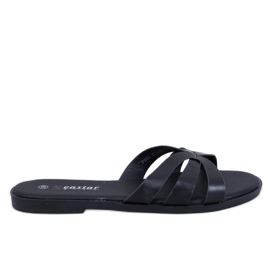 Delicate pantofole da donna di Fabrices Black nero