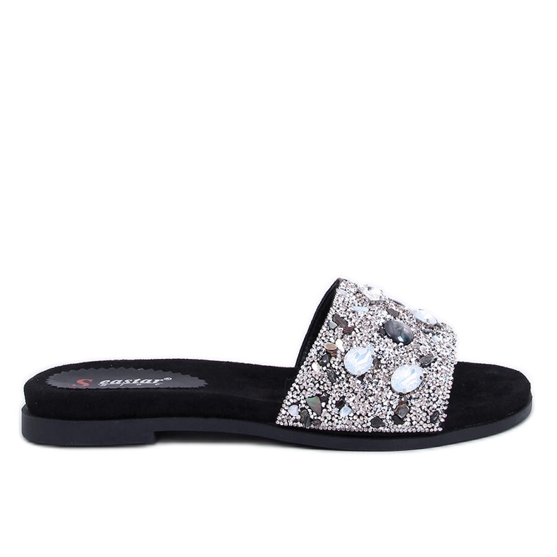 Abriel Infradito pietra nera nero