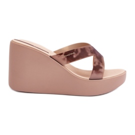 Infradito con zeppa da donna 83520 Ipanema High Fashion Slide Fem Beige