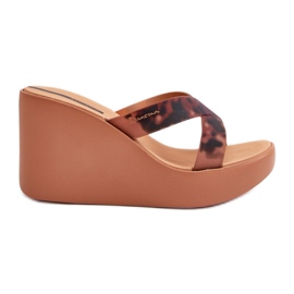 Infradito con zeppa da donna 83520 Ipanema High Fashion Slide Fem Marrone