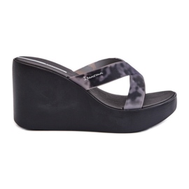 Infradito con zeppa da donna 83520 Ipanema High Fashion Slide Fem Nero