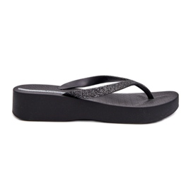 Infradito da donna con cinturino glitterato 83386 Ipanema Mesh Chic Plat Fem Black nero