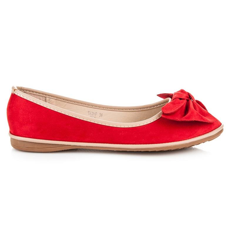 Seastar Ballerine in camoscio rosso