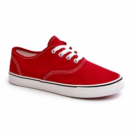Scarpe da ginnastica classiche rosse da donna rosso