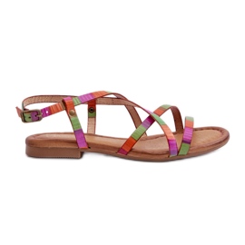 Sandali Bassi da Donna in Pelle Maciejka 06635-39 Multicolor multicolore