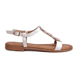 Sandali Bassi da Donna in Eco Pelle, Jeritellia Bianco