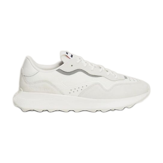 Scarpe Tommy Hilfiger Runner Mix Meterial M EM0EM01381YBL bianca