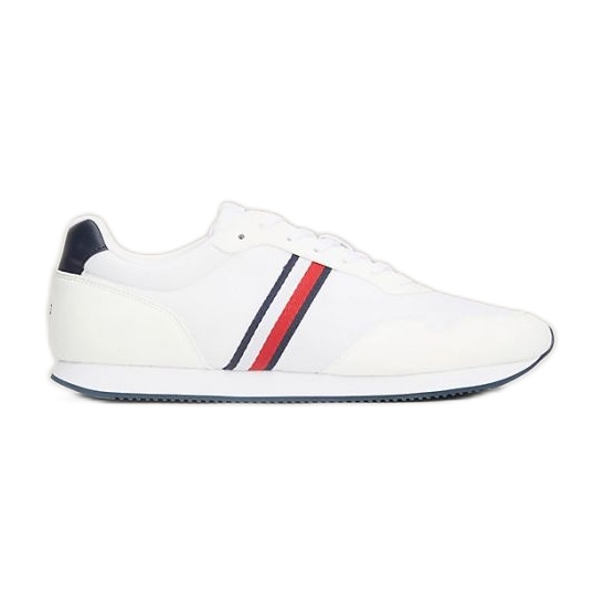 Scarpe Tommy Hilfiger Lo Runner Mix M FM0FM04958YBS bianca