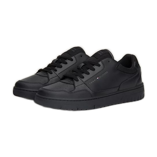 Scarpe Tommy Hilfiger Basket Core Leather Ess M FM0FM05040BDS nero