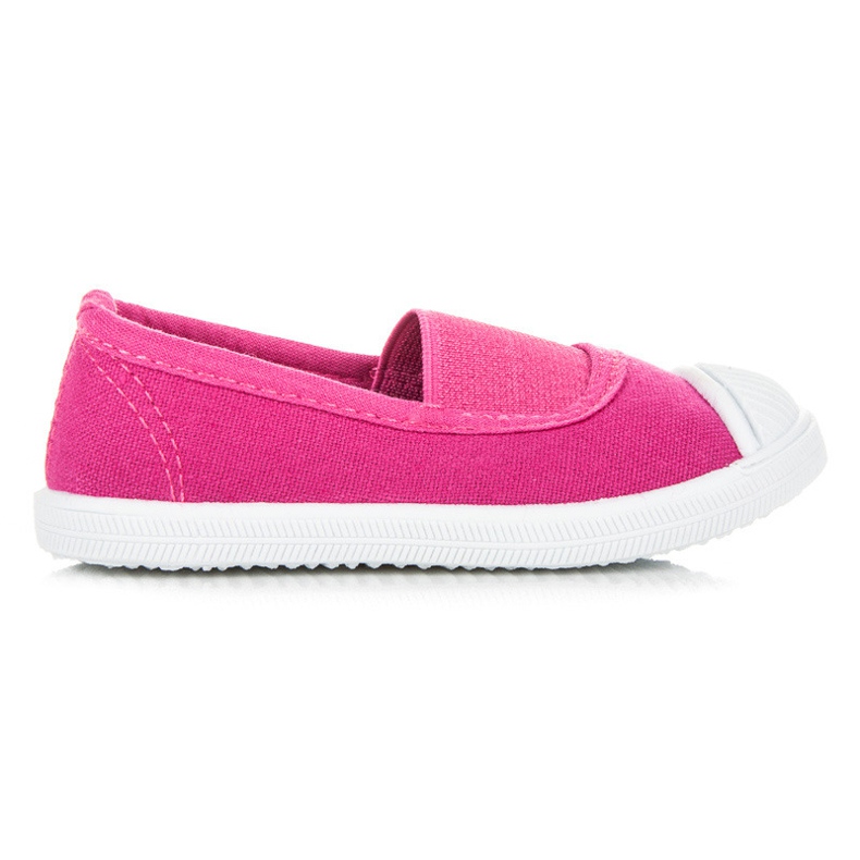 Sneakers da ragazza per un elastico rosa
