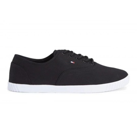 Sneaker stringata in tela Tommy Hilfiger W FW0FW07805BDS nero