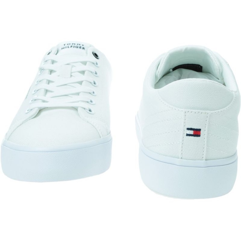 Scarpe Tommy Hilfiger Hi Vulc Low Canvas M FM0FM04882YBS bianca