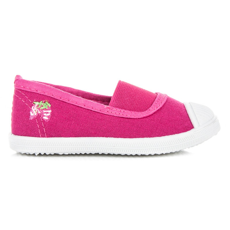 Sneakers da ragazza per un elastico rosa