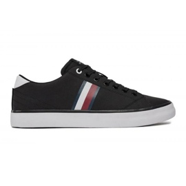 Scarpe Tommy Hilfiger Hi Vulc Low Stripes Mesh M FM0FM04946BDS nero