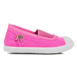 Sneakers da ragazza per un elastico rosa