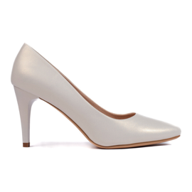 Décolleté bianche a stiletto di Sergio Leone bianco