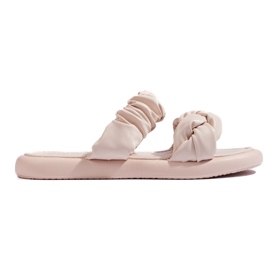 Eleganti infradito da donna piatte beige