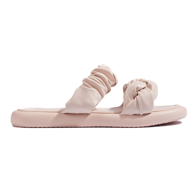 Eleganti infradito da donna piatte beige