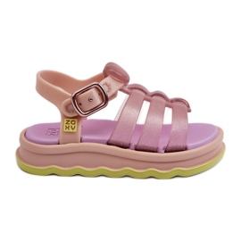 Sandali con velcro profumati per bambini ZAXY NN385020 Viola