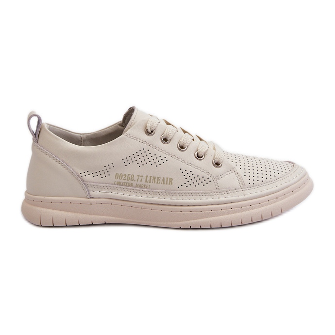 Sneakers in pelle da donna Beige Cloesa nero