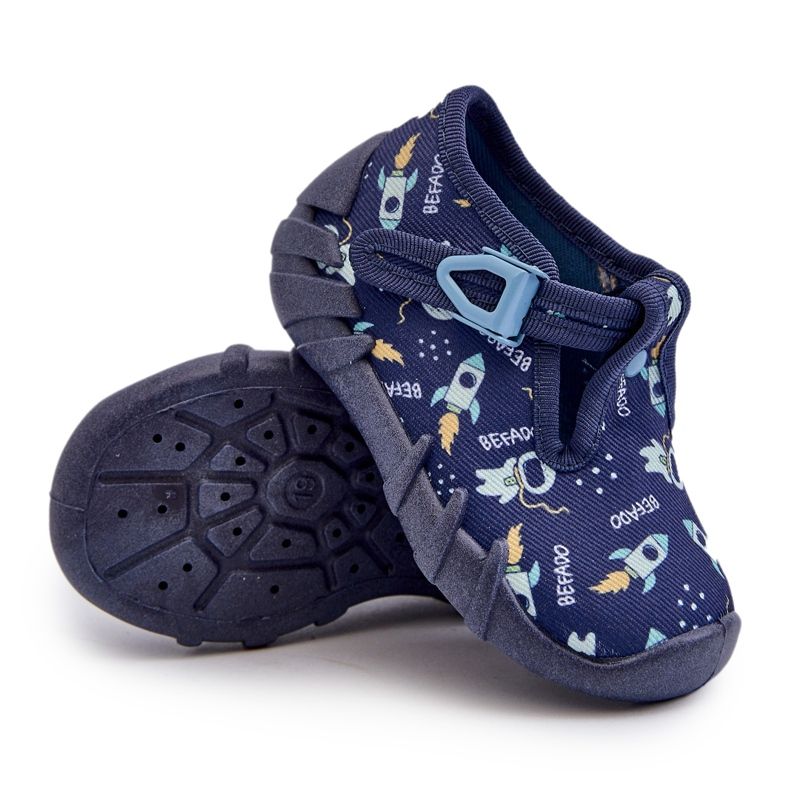Comode pantofole per bambini BEFADO 110N482 Blu Navy