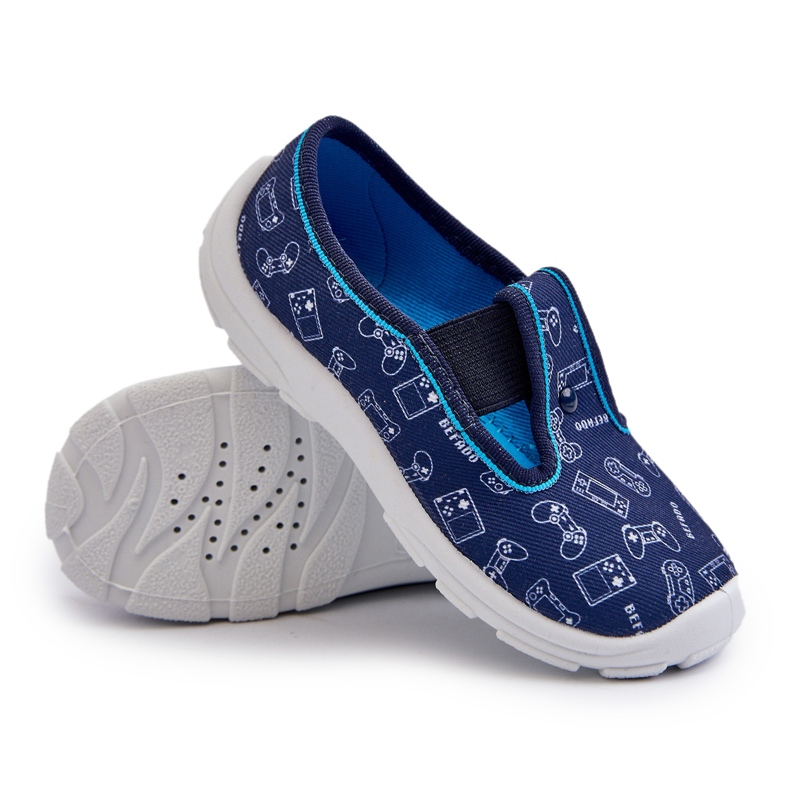 Befado Pantofole per bambini Pantofole Scarpe 975X182 Blu Navy