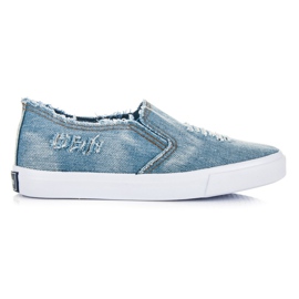American Club Slipon in denim blu
