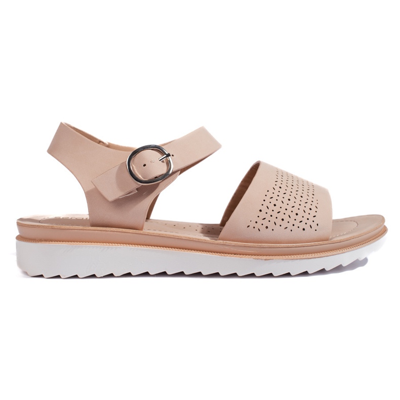 Sandali con plateau rosa chiaro di Sergio Leone