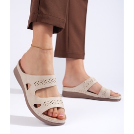 Comode infradito da donna beige