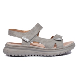 Comodi sandali grigi da donna grigio