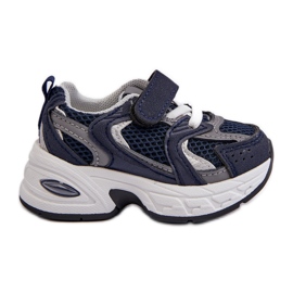 Scarpe Sportive da Bambino Sneakers con Velcro, Rulagia Blu Navy