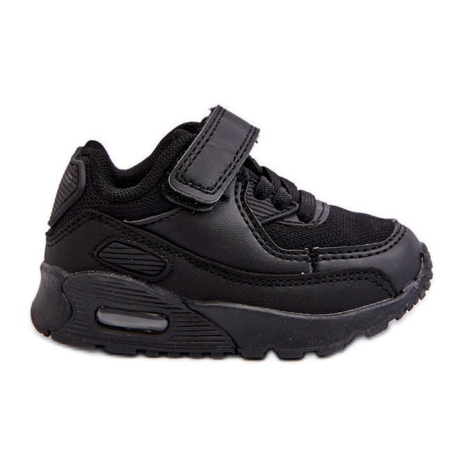 Scarpe da ginnastica con velcro da bambino nere Krissandra nero