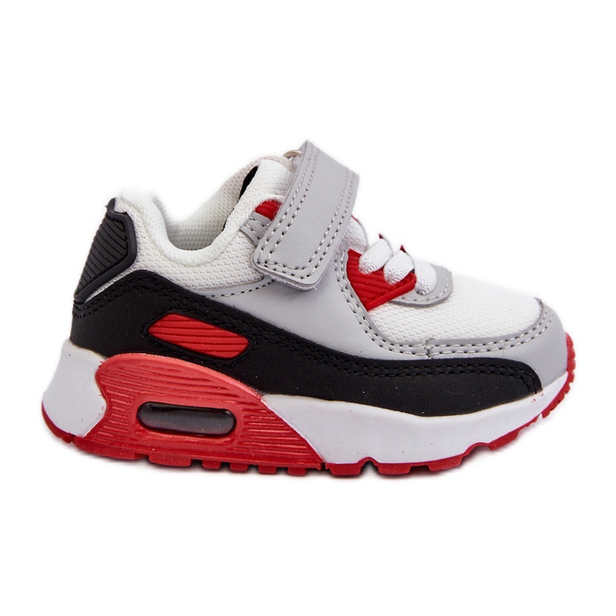 Scarpe da ginnastica in velcro Krissandra rosse per bambini rosso