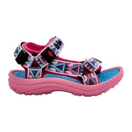Sandals Velcro Girls 'Lee Cooper LCW-24-34-2600 Pink rosa