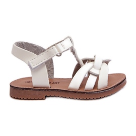 Sandali da bambino con chiusura in velcro, Marimona Bianco