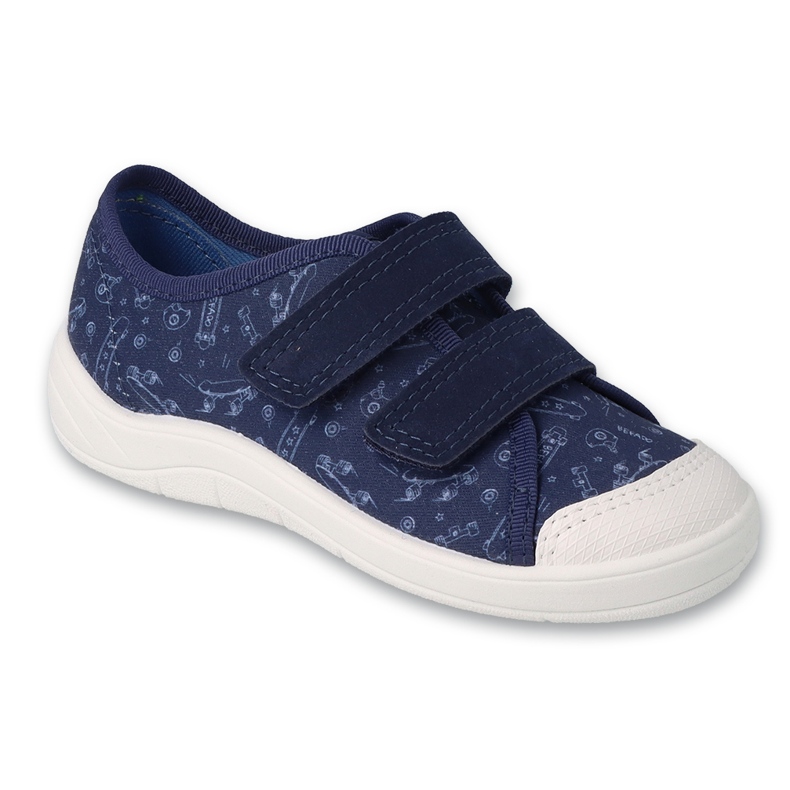 Ciabatte per bambini Befado con velcro 772X008 blu navy