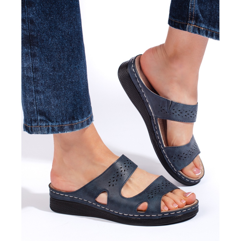 Comode infradito da donna blu navy