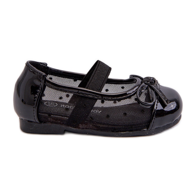 Ballerine da bambino con fiocco, Jellema Nero
