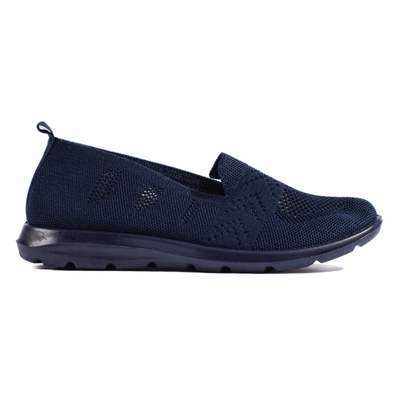 Slip on da donna in tessuto blu navy