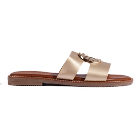 Infradito classiche da donna color oro d'oro