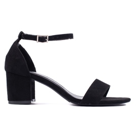 Seastar Sandali tacco alto in camoscio nero